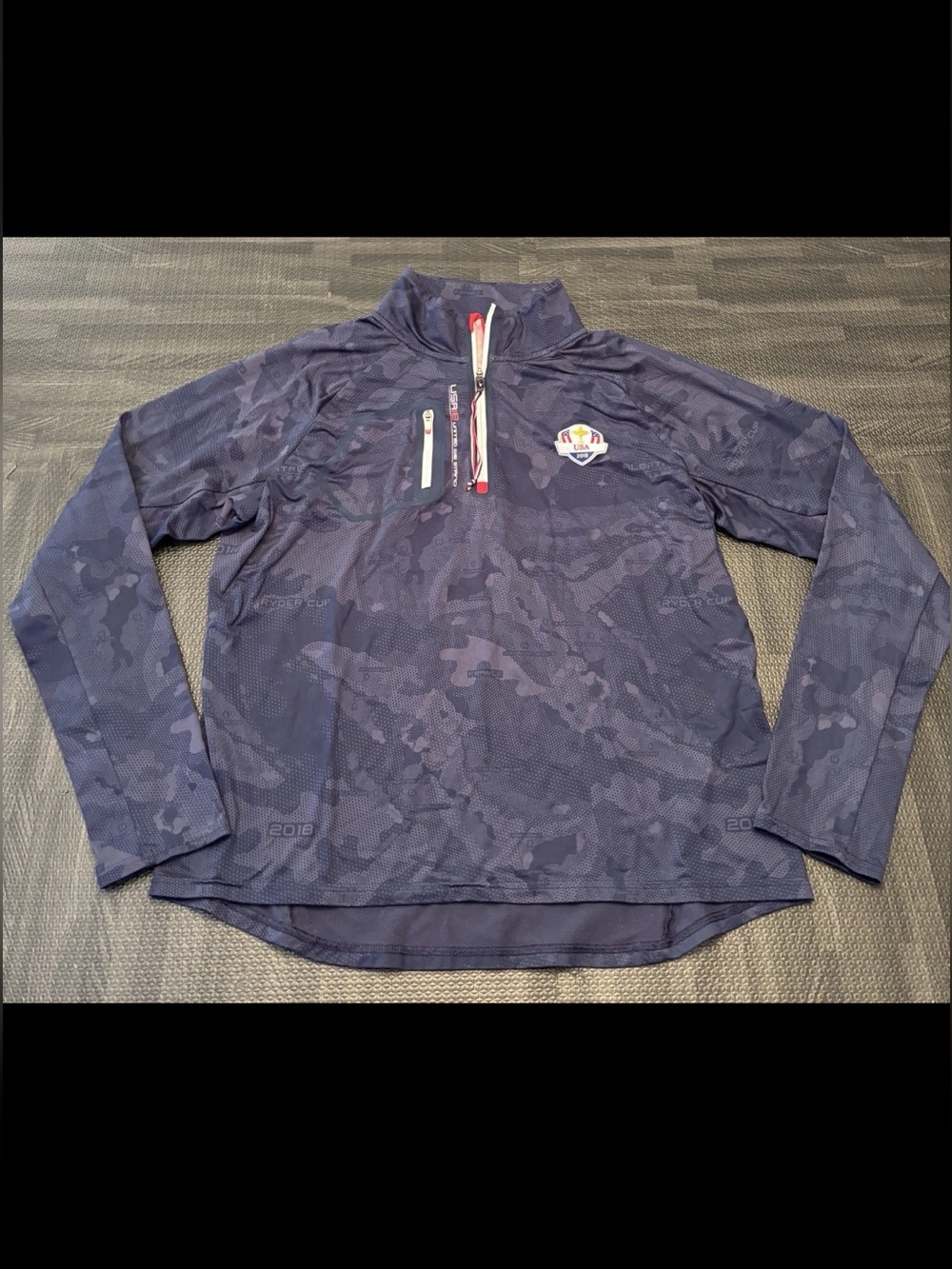 Ralph Lauren RLX 2018 Ryder Cup Team USA Women’s Large 1/4 Quarter Zip Pullover